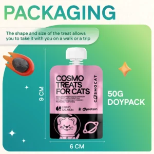 Cat Treats With Salmon Cream, 50g, E-Protein, Hypoallergenic