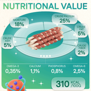 Dog Treats With Lamb Stick 100g, E-Protein, Hypoallergenic