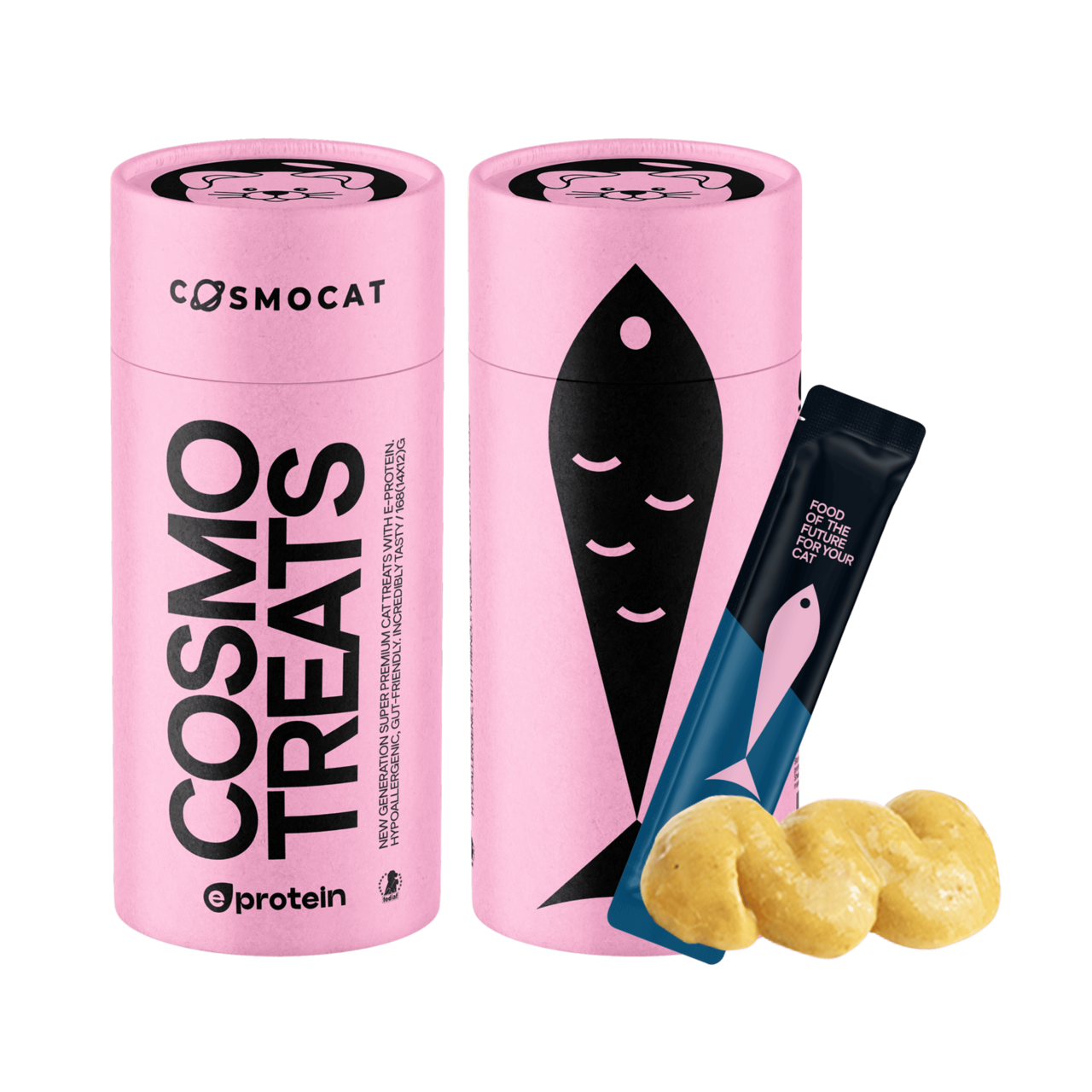 Cat Treats With Salmon Cream, 168g, E-Protein, Hypoallergenic