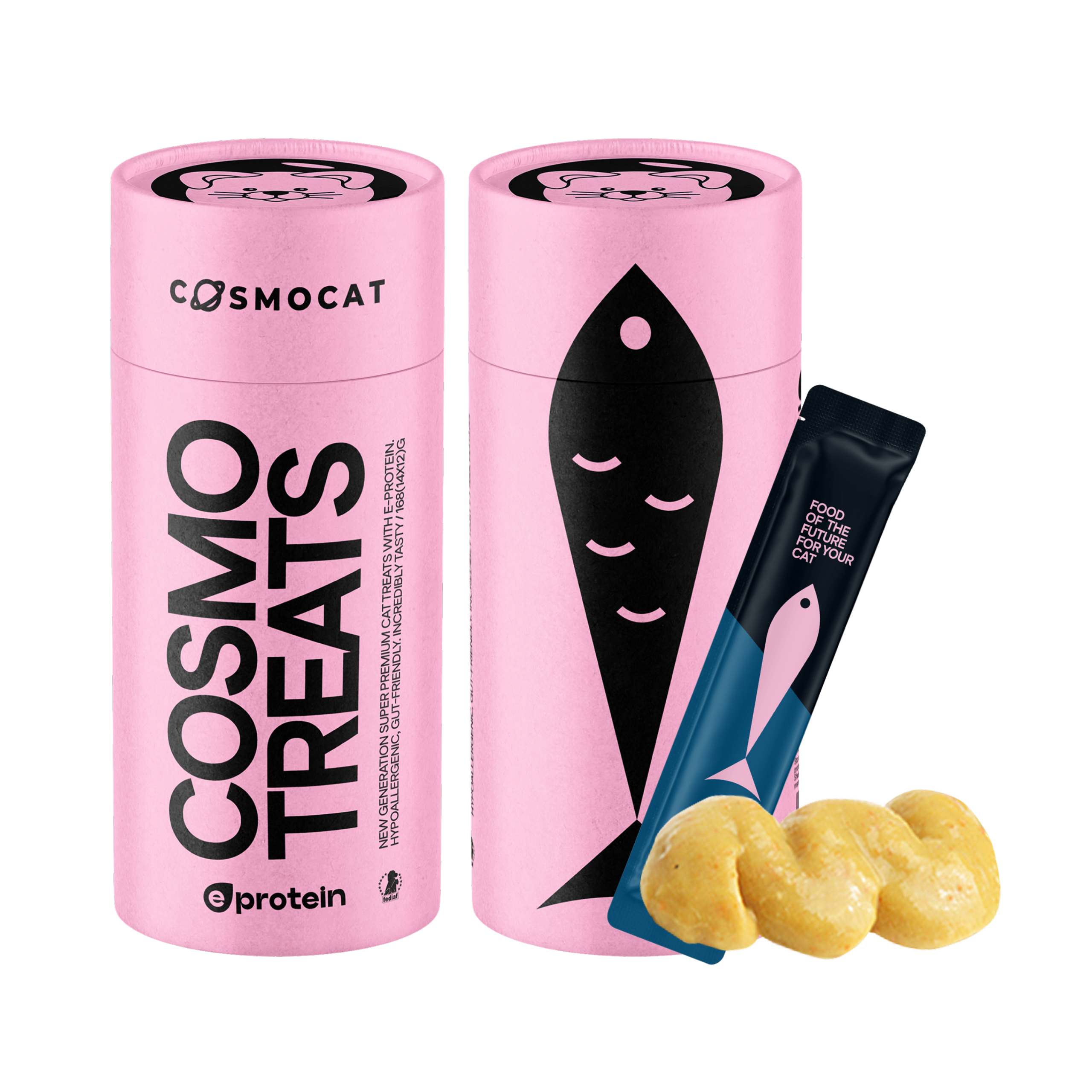 Cat Treats With Salmon Cream, 168g, E-Protein, Hypoallergenic