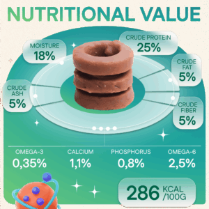 Dog Treats With Duck Donut, 100g, E-Protein, Hypoallergenic