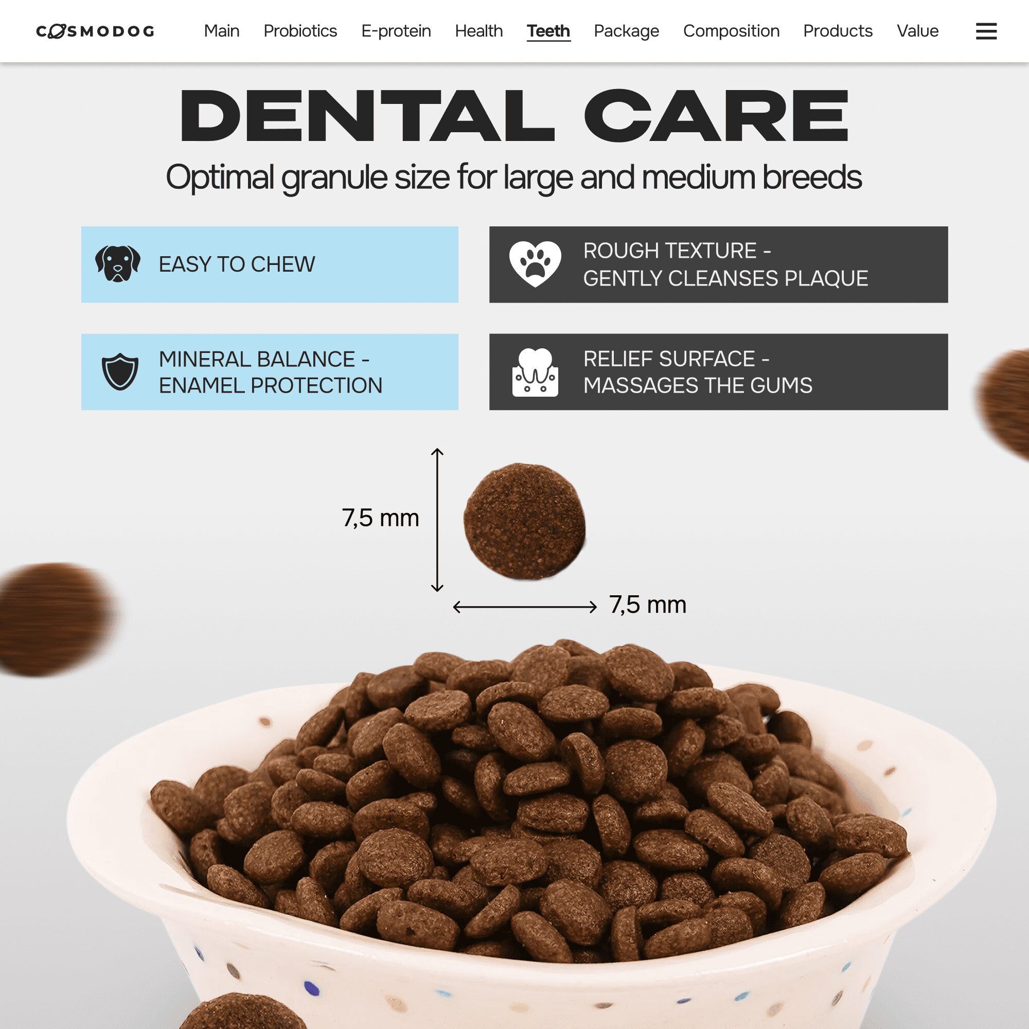 Cosmodog Dry Food Duck Probiotics Small breed 2 KG