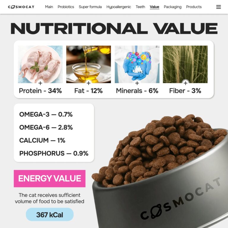 Cosmocat Dry Food Duck Probiotics Sterilised 0.8 KG