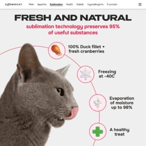 Cosmocat Freeze Dried Treats Duck with Cranberries 30 g