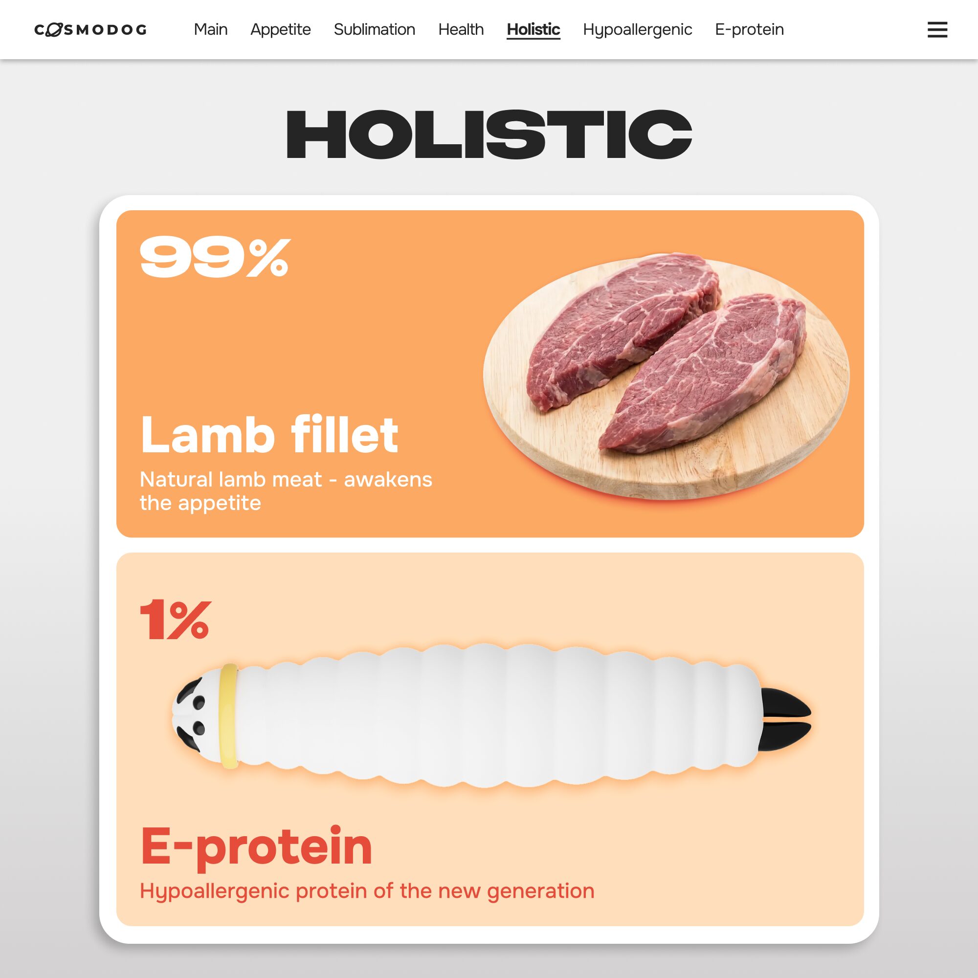 Cosmodog Freeze Dried Treats Lamb Cube 100 g