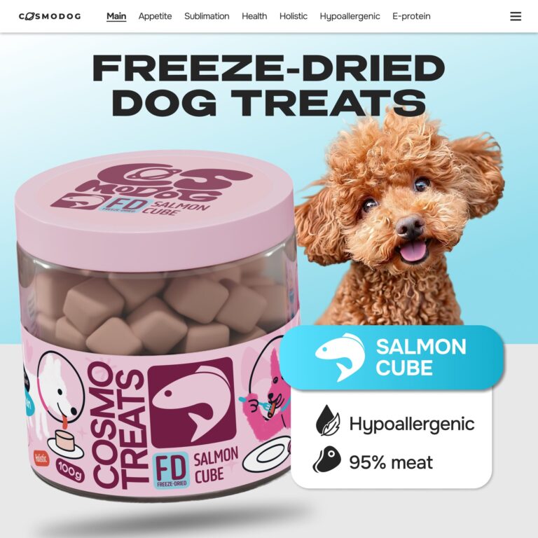 Cosmodog Freeze Dried Treats Salmon Cube 100 g