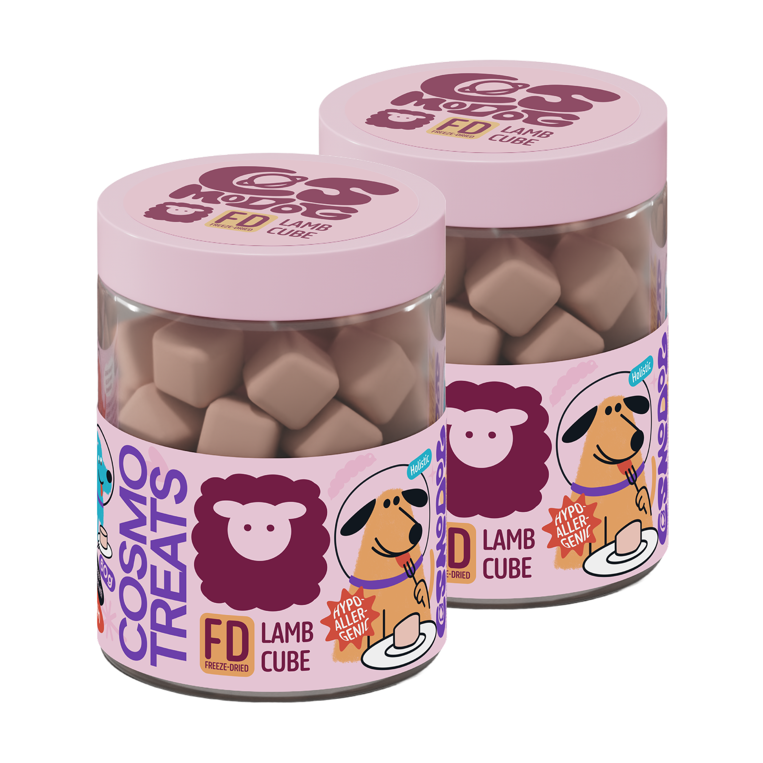 Cosmodog Freeze Dried Treats Lamb Cube 60 g