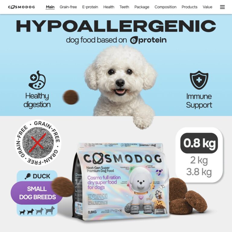 Cosmodog Dry Food Duck Grain Free Small breed 0.8 KG