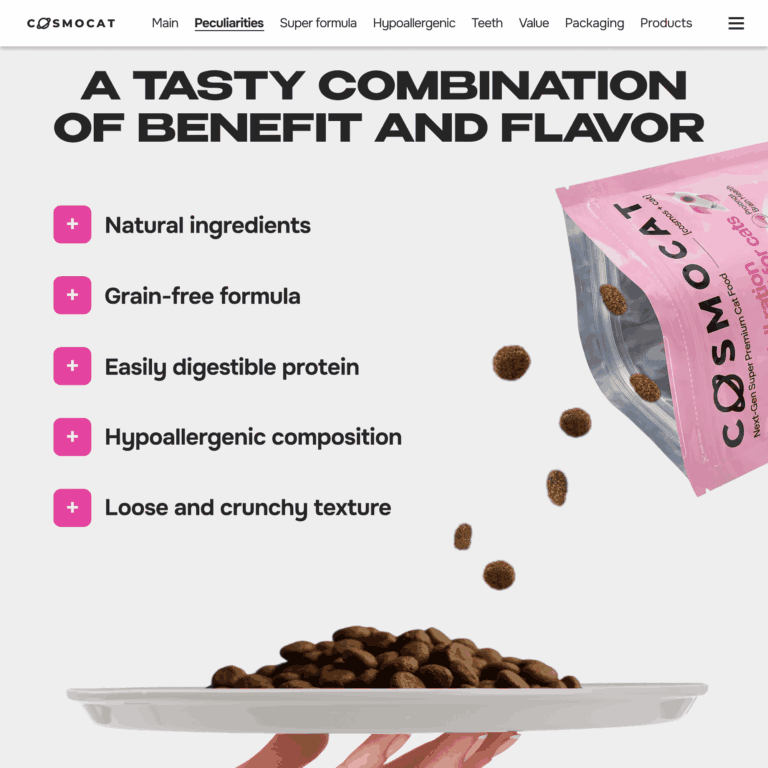 Cosmocat Dry Food Duck Regular Adult 0.8 KG