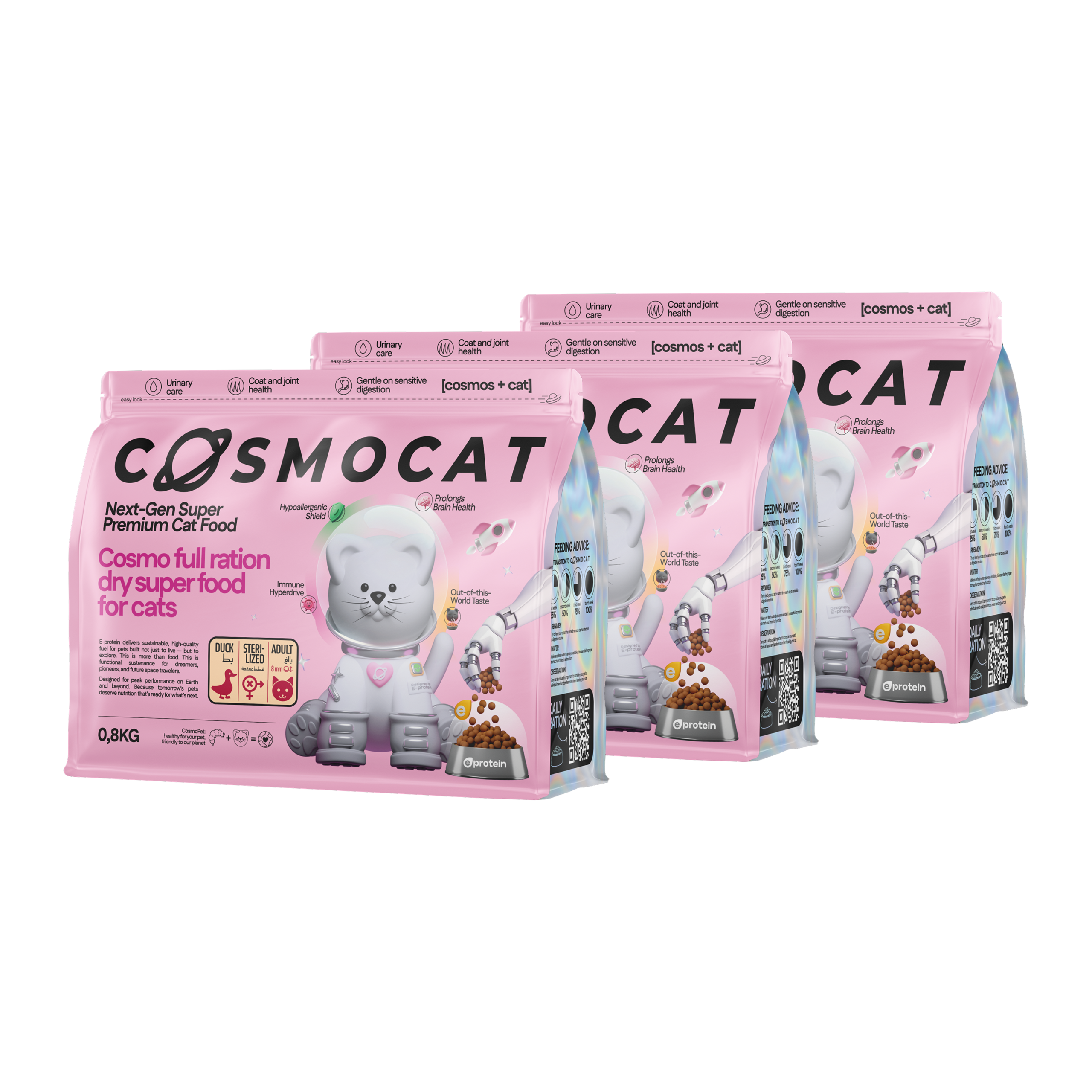 Cosmocat Dry Food Duck Regular Sterilised 0.8 KG