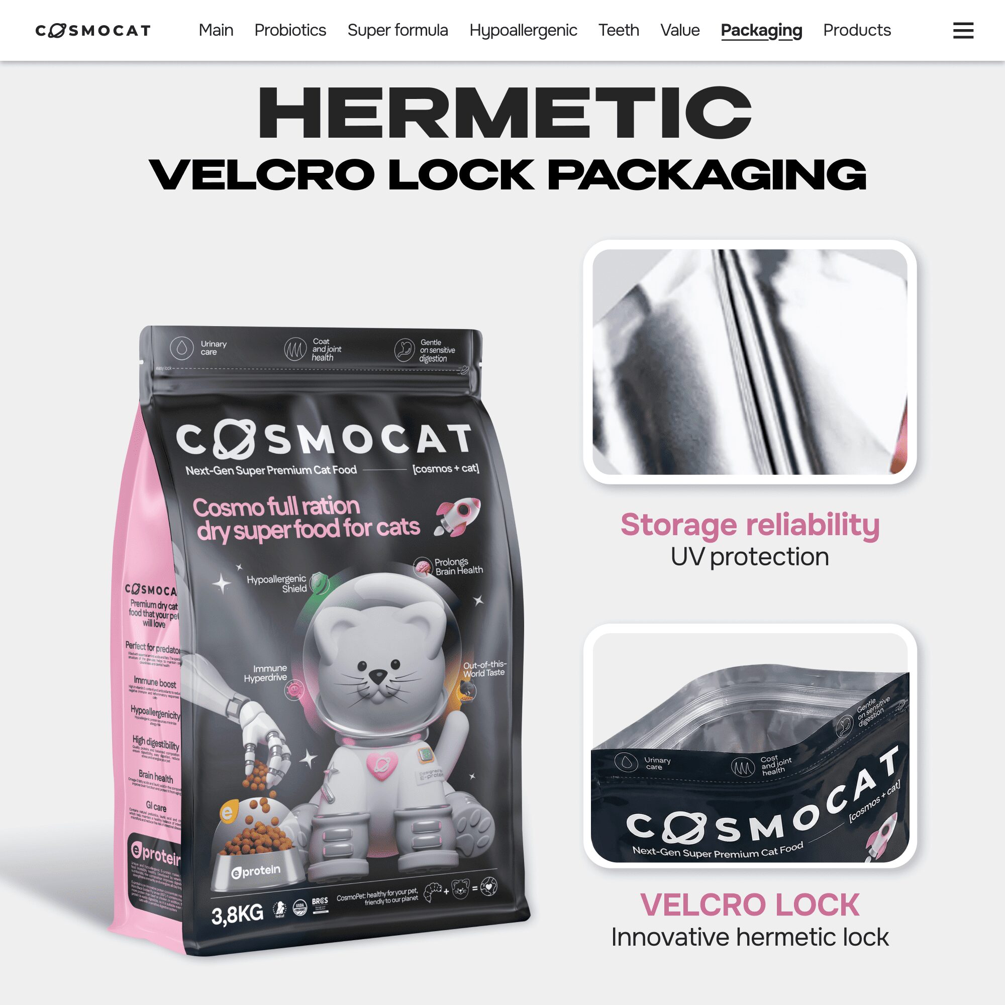 Cosmocat Dry Food Duck Probiotics Sterilised 3.8 KG