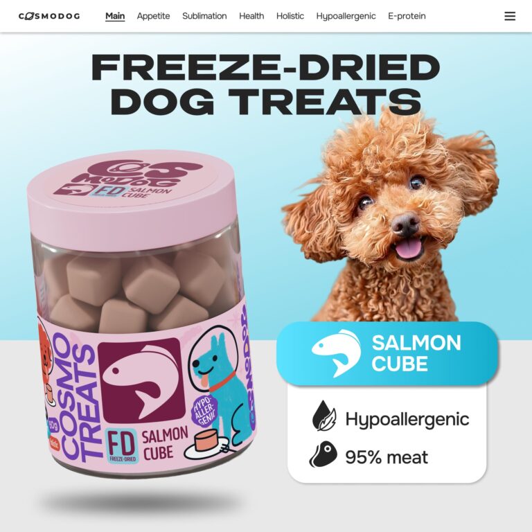 Cosmodog Freeze Dried Treats Salmon Cube 60 g