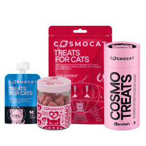 Cosmocat gift box with liquid and freeze-dried treats