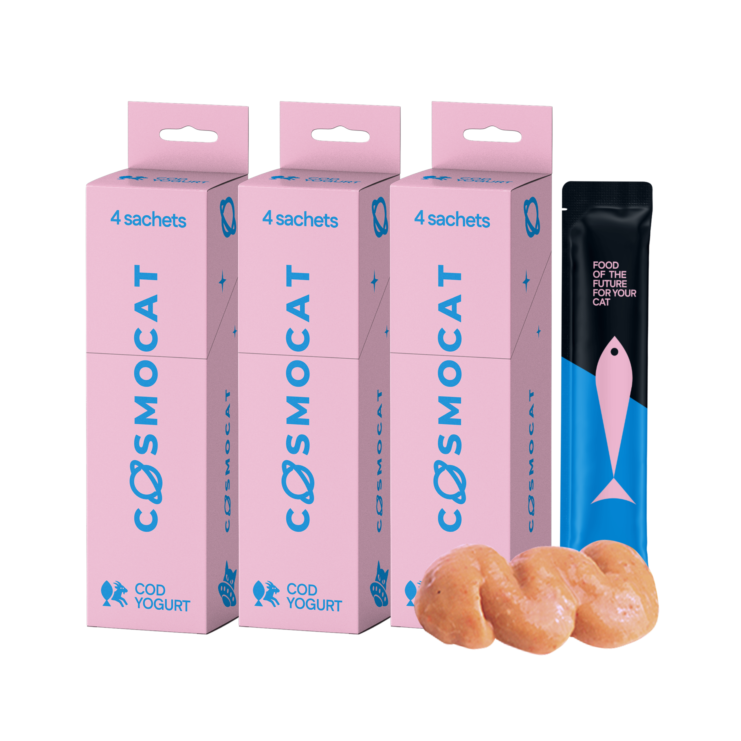 Cat Treats With Cod Yoghurt, 48g, E-Protein, Hypoallergenic