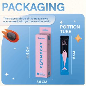 Cat Treats With Cod Yoghurt, 48g, E-Protein, Hypoallergenic