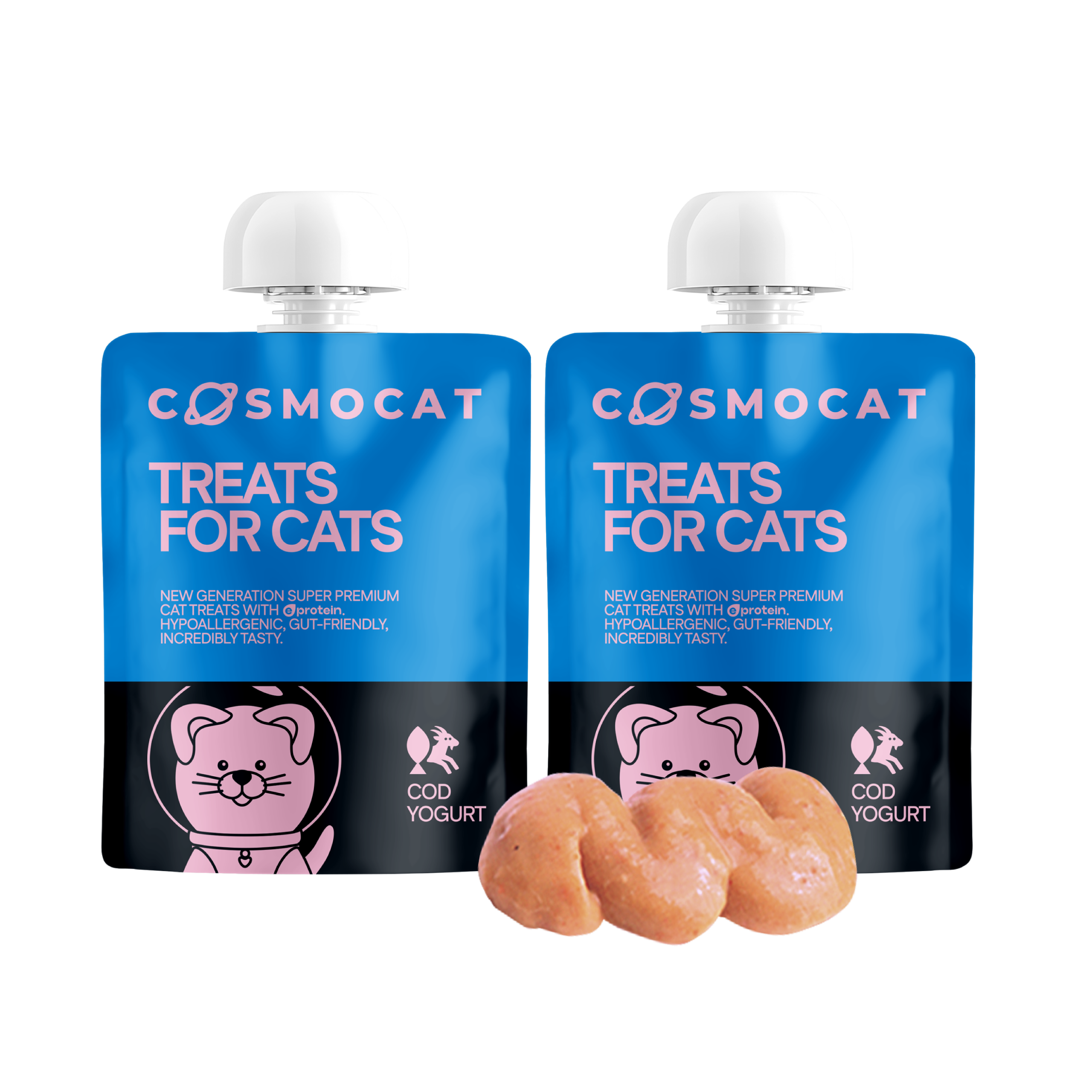 Cat Treats With Cod Yoghurt, 90g, E-Protein, Hypoallergenic