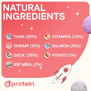 Cat Treats With Tuna & Shrimp Cream, 48g, E-Protein, Hypoallergenic