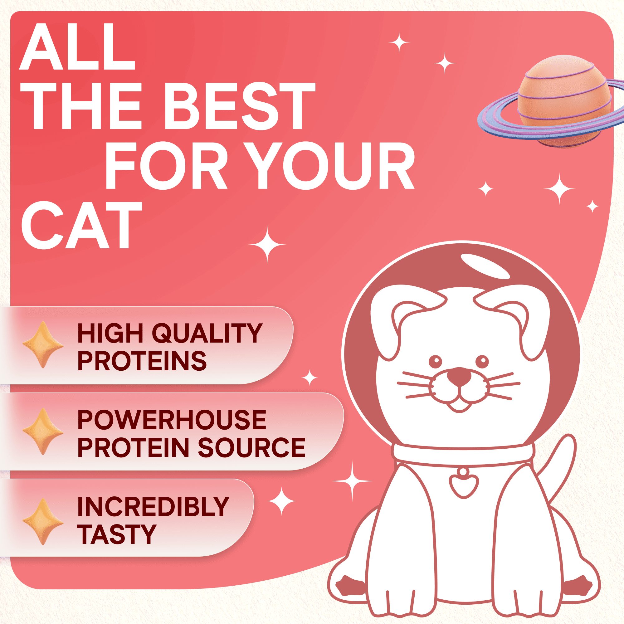 Cat Treats With Tuna & Shrimp Cream, 90g, E-Protein, Hypoallergenic