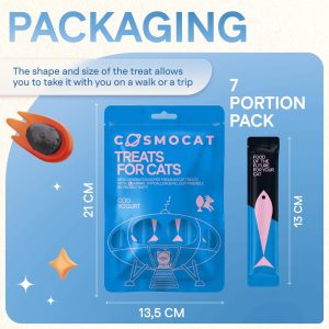 Cat Treats With Cod Yoghurt, 84g, E-Protein, Hypoallergenic