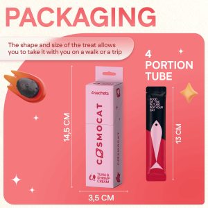 Cat Treats With Tuna & Shrimp Cream, 48g, E-Protein, Hypoallergenic