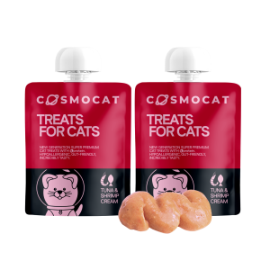 Cat Treats With Tuna & Shrimp Cream, 90g, E-Protein, Hypoallergenic